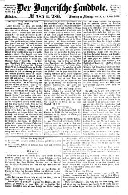 Der Bayerische Landbote Sonntag 11. Oktober 1868