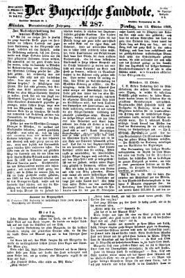 Der Bayerische Landbote Dienstag 13. Oktober 1868