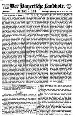 Der Bayerische Landbote Sonntag 18. Oktober 1868