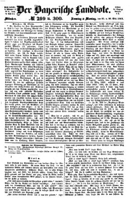 Der Bayerische Landbote Montag 26. Oktober 1868