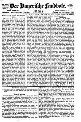 Der Bayerische Landbote Freitag 13. November 1868