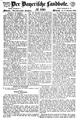 Der Bayerische Landbote Mittwoch 25. November 1868