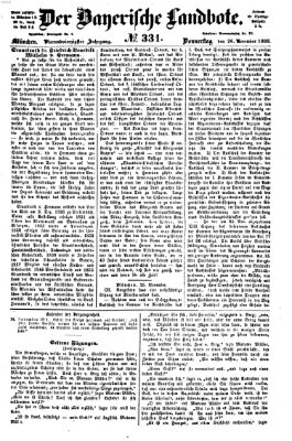 Der Bayerische Landbote Donnerstag 26. November 1868