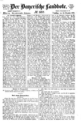 Der Bayerische Landbote Dienstag 22. Dezember 1868
