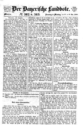 Der Bayerische Landbote Sonntag 27. Dezember 1868