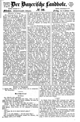 Der Bayerische Landbote Freitag 5. Februar 1869