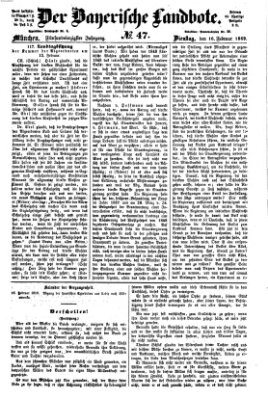 Der Bayerische Landbote Dienstag 16. Februar 1869