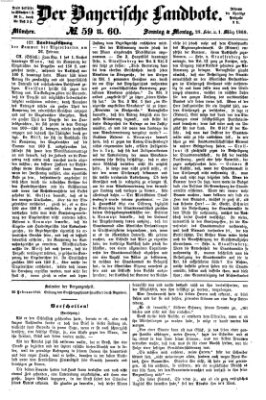 Der Bayerische Landbote Sonntag 28. Februar 1869