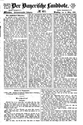 Der Bayerische Landbote Montag 1. März 1869