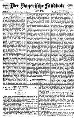 Der Bayerische Landbote Samstag 13. März 1869