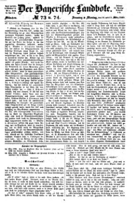 Der Bayerische Landbote Montag 15. März 1869