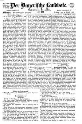 Der Bayerische Landbote Freitag 2. April 1869