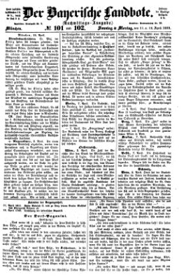 Der Bayerische Landbote Montag 12. April 1869