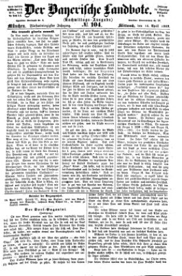 Der Bayerische Landbote Mittwoch 14. April 1869