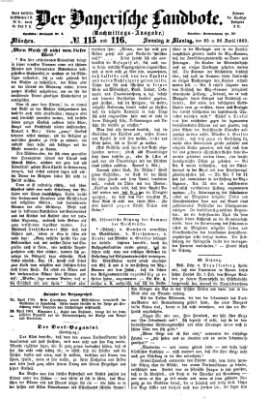 Der Bayerische Landbote Montag 26. April 1869