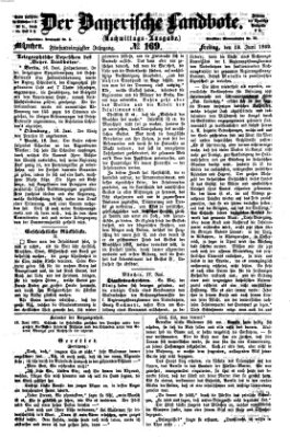 Der Bayerische Landbote Freitag 18. Juni 1869