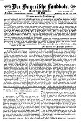 Der Bayerische Landbote Mittwoch 30. Juni 1869