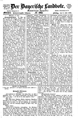 Der Bayerische Landbote Freitag 2. Juli 1869