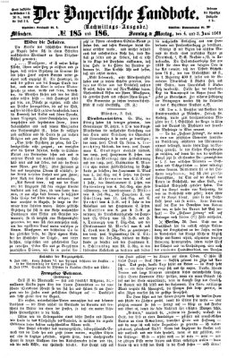 Der Bayerische Landbote Sonntag 4. Juli 1869