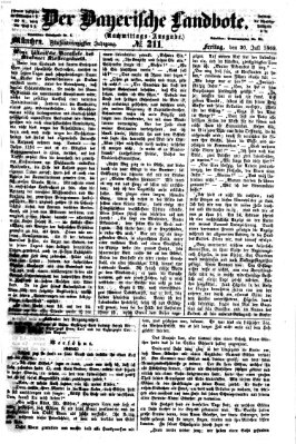 Der Bayerische Landbote Freitag 30. Juli 1869