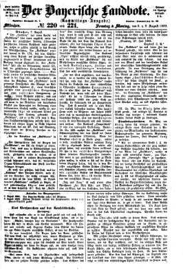 Der Bayerische Landbote Montag 9. August 1869