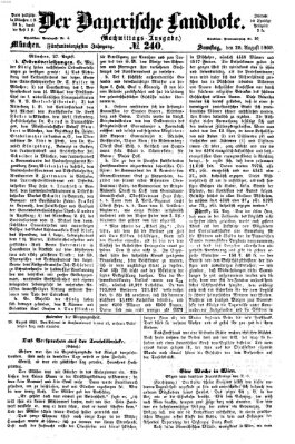 Der Bayerische Landbote Samstag 28. August 1869