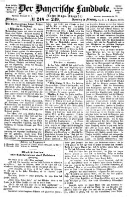 Der Bayerische Landbote Sonntag 5. September 1869