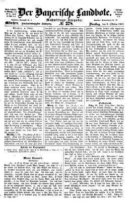 Der Bayerische Landbote Dienstag 5. Oktober 1869