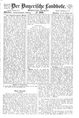 Der Bayerische Landbote Samstag 16. Oktober 1869