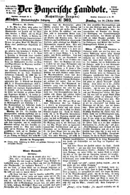 Der Bayerische Landbote Samstag 30. Oktober 1869