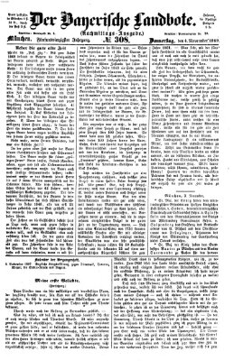 Der Bayerische Landbote Donnerstag 4. November 1869