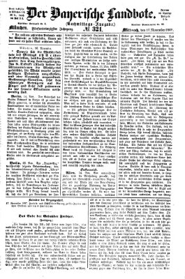 Der Bayerische Landbote Mittwoch 17. November 1869