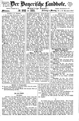 Der Bayerische Landbote Montag 29. November 1869