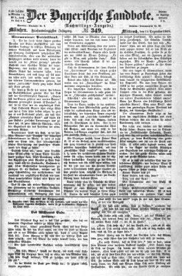Der Bayerische Landbote Mittwoch 15. Dezember 1869