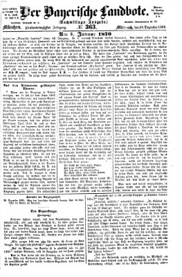 Der Bayerische Landbote Mittwoch 29. Dezember 1869