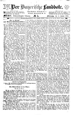 Der Bayerische Landbote Mittwoch 5. Januar 1870