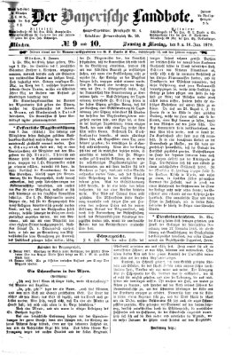 Der Bayerische Landbote Sonntag 9. Januar 1870