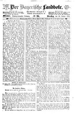 Der Bayerische Landbote Dienstag 25. Januar 1870