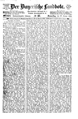 Der Bayerische Landbote Donnerstag 27. Januar 1870