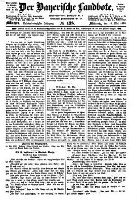 Der Bayerische Landbote Mittwoch 18. Mai 1870