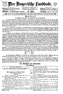 Der Bayerische Landbote Dienstag 14. Juni 1870