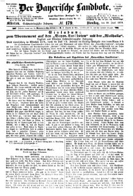 Der Bayerische Landbote Dienstag 28. Juni 1870