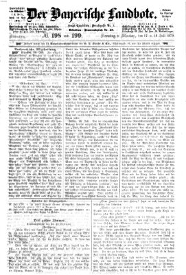 Der Bayerische Landbote Sonntag 17. Juli 1870