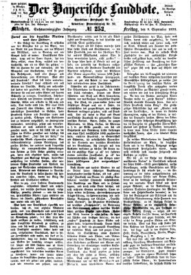 Der Bayerische Landbote Freitag 9. September 1870