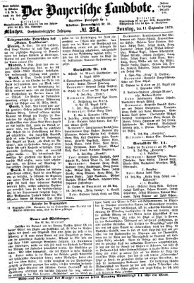 Der Bayerische Landbote Sonntag 11. September 1870