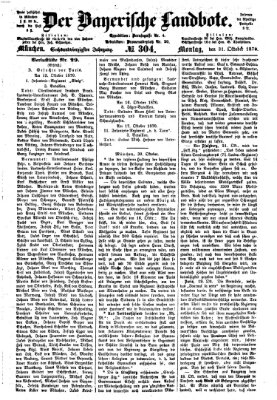 Der Bayerische Landbote Freitag 21. Oktober 1870