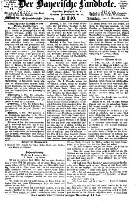 Der Bayerische Landbote Sonntag 6. November 1870