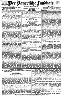 Der Bayerische Landbote Sonntag 20. November 1870