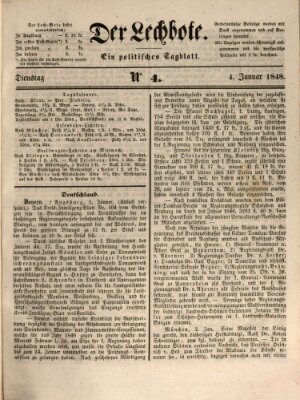 Der Lechbote Dienstag 4. Januar 1848