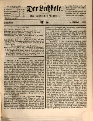 Der Lechbote Samstag 8. Januar 1848